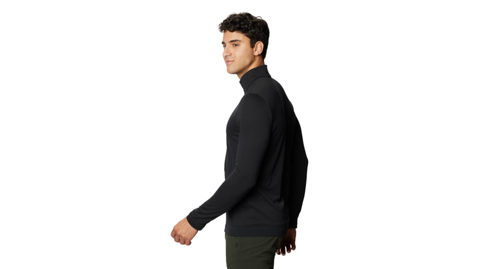 Mountain Hardwear Cragger 2 1/2 Zip Long Sleeve - Men's, Black, Extra Large, OM9820010-XL