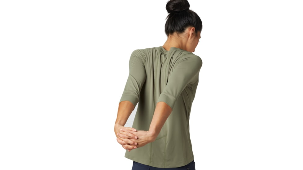 Mountain Hardwear Crater Lake 3/4 Crew - Womens, Light Army, Small, 1847301333-S