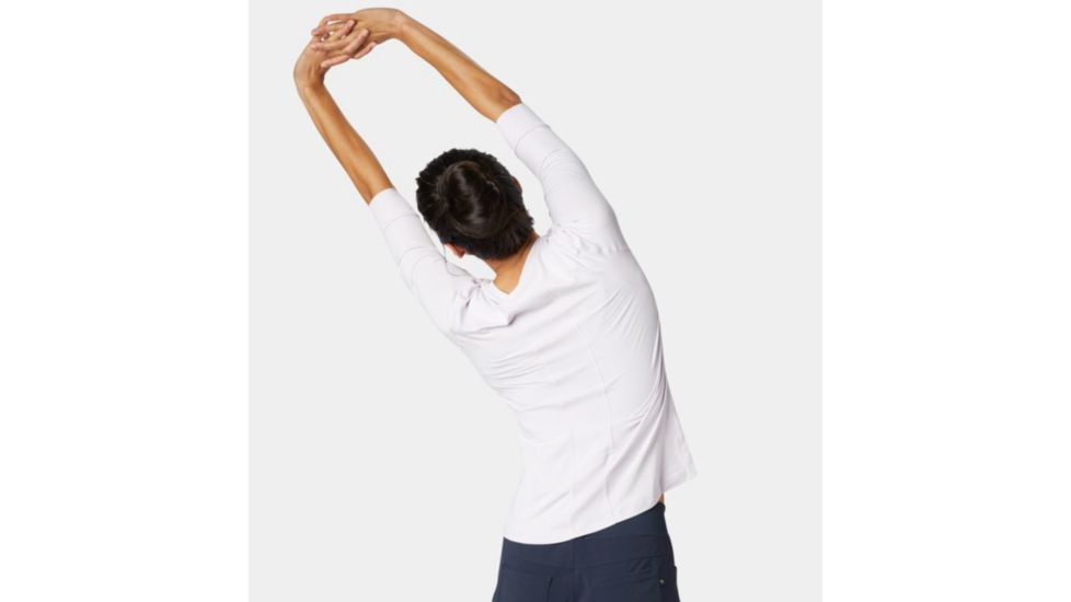 Mountain Hardwear Crater Lake 3/4 Crew - Womens, Quartz, Large, 1847301501-L