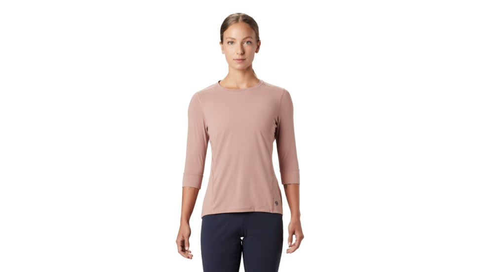 Mountain Hardwear Crater Lake 3/4 Crew - Womens, Smoky Quartz, Extra Small, 1847301642-XS