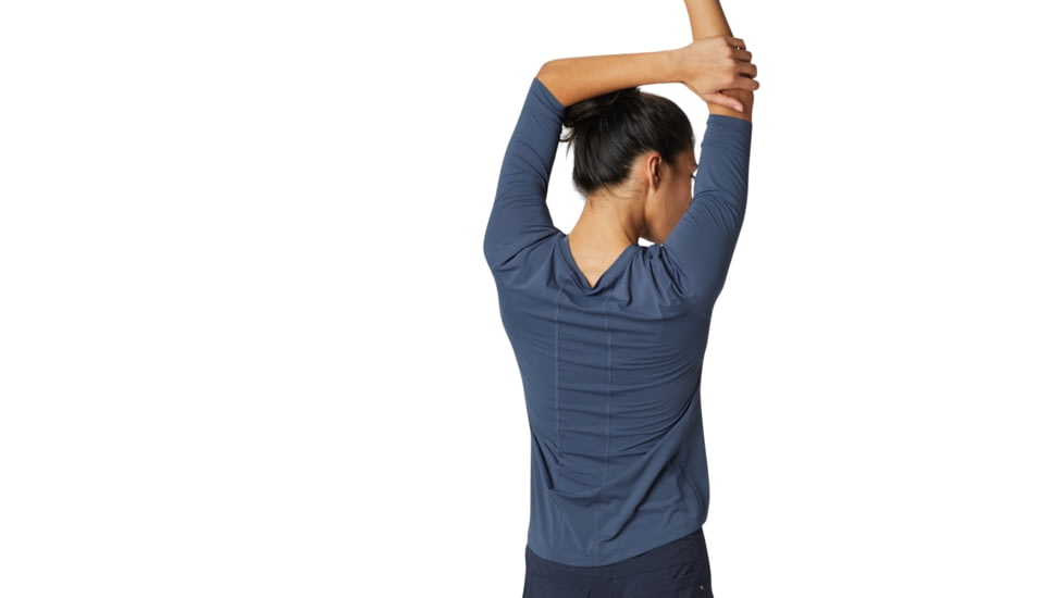 Mountain Hardwear Crater Lake 3/4 Crew - Womens, Zinc, Small, 1847301492-S