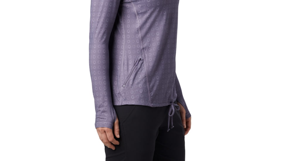 Mountain Hardwear Crater Lake Long Sleeve Hoody - Womens, Dusted Sky, Large, 1829681549-Dusted Sky-L