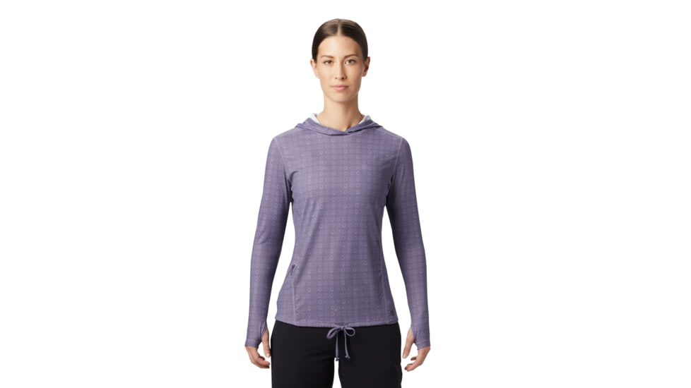 Mountain Hardwear Crater Lake Long Sleeve Hoody - Womens, Dusted Sky, Large, 1829681549-Dusted Sky-L
