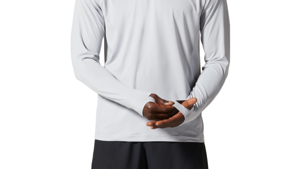 Mountain Hardwear Crater Lake Long Sleeve Tops - Men's, Glacial, S, 1982421-097-S