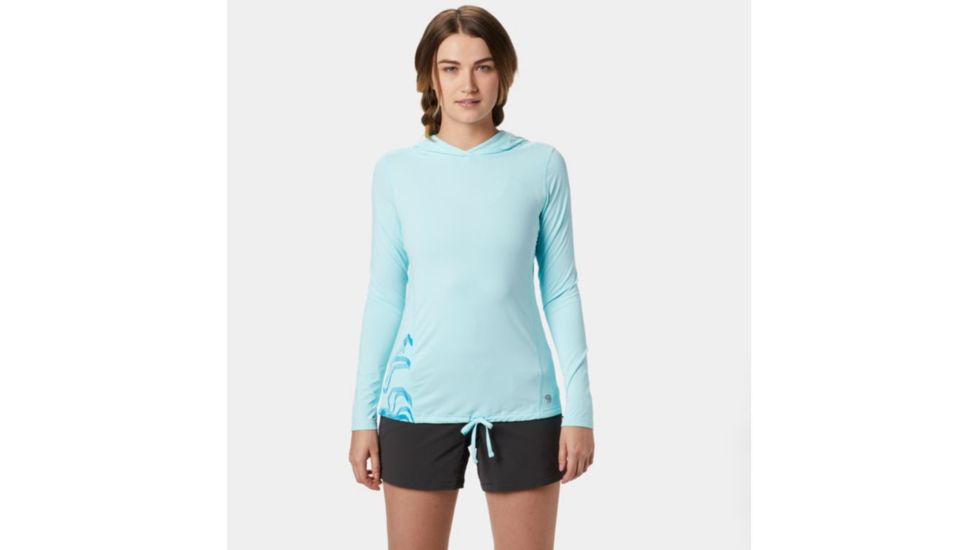 Mountain Hardwear Crater Lake LS Hoody - Womens, Eddy, Extra Large, 1829681376-XL