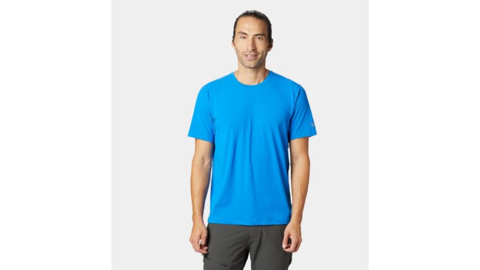 Mountain Hardwear Crater Lake Short Sleeve T-Shirt - Men's, Altitude Blue, 2XL, 1829341438-XXL