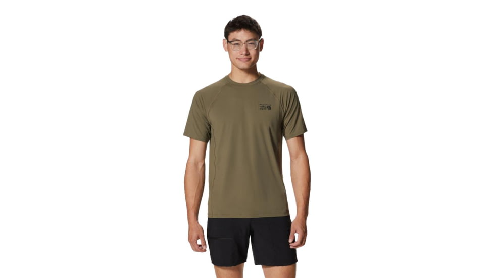 Mountain Hardwear Crater Lake Short Sleeve T-Shirt - Men's, Stone Green, 2XL, 1982431397-XXL