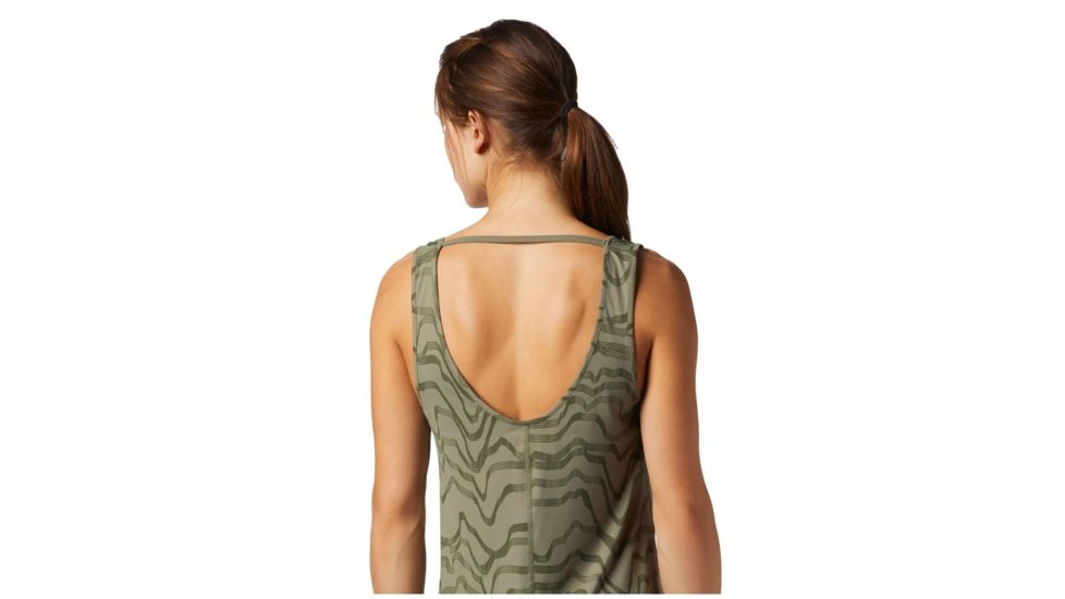 Mountain Hardwear Crater Lake Tank - Womens, Light Army, Medium, 1829691333-M