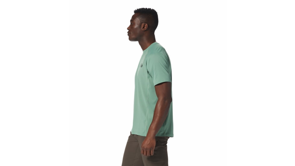 Mountain Hardwear CraterLake Short Sleeve Top - Mens, Aloe, Extra Large, 1982431358-Aloe-XL