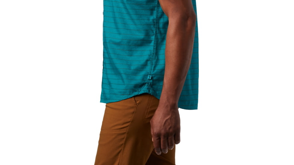 Mountain Hardwear Crystal Valley Short Sleeve Shirt - Mens, Vivid Teal, Large, 1879071345-L