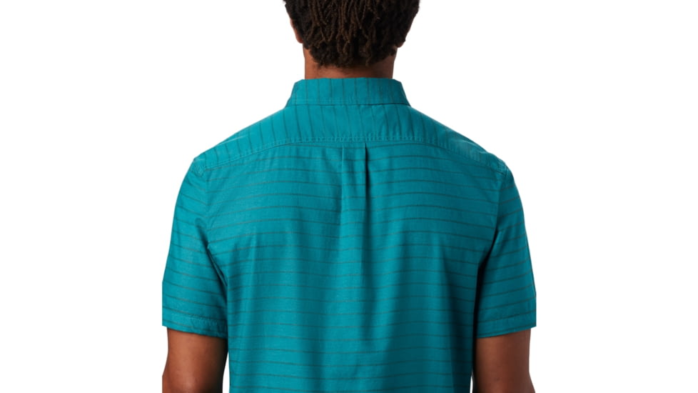 Mountain Hardwear Crystal Valley Short Sleeve Shirt - Mens, Vivid Teal, Large, 1879071345-L