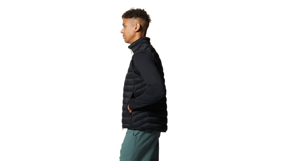 Mountain Hardwear Deloro Down Vest - Mens, Black, Large, 2091971010-L