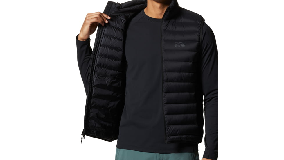 Mountain Hardwear Deloro Down Vest - Mens, Black, Large, 2091971010-L