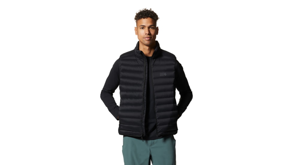 Mountain Hardwear Deloro Down Vest - Mens, Black, Large, 2091971010-L