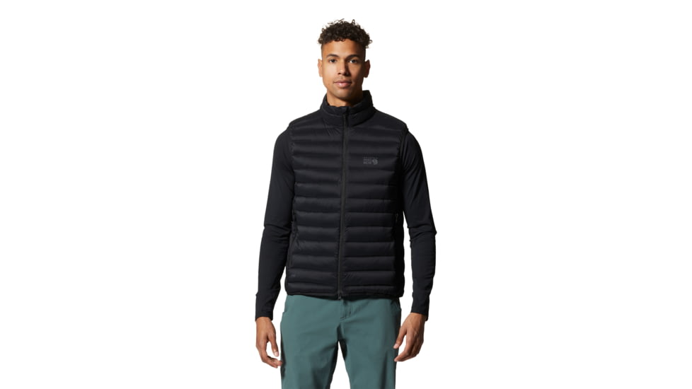 Mountain Hardwear Deloro Down Vest - Mens, Black, Large, 2091971010-L