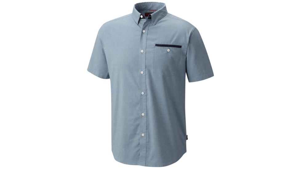 Mountain Hardwear Denton Short Sleeve Shirt - Men's, Blue Granite, S 1708151404-S