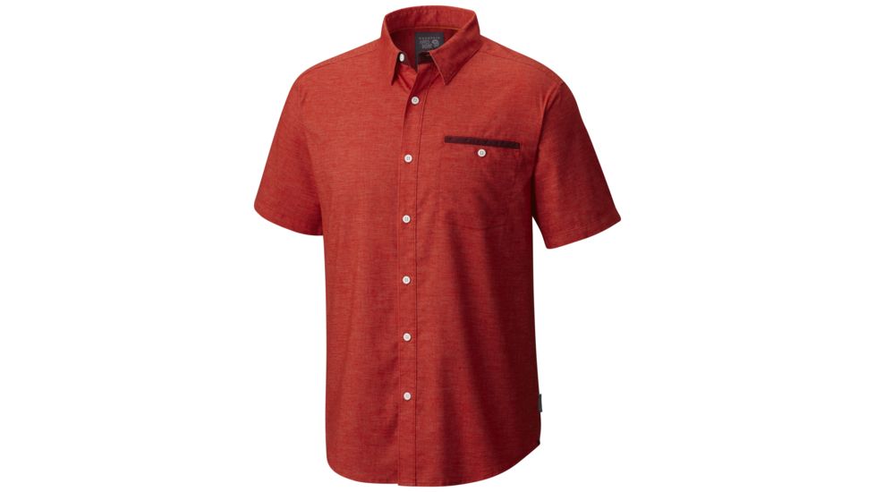 Mountain Hardwear Denton Short Sleeve Shirt - Men's-Bonfire-Small