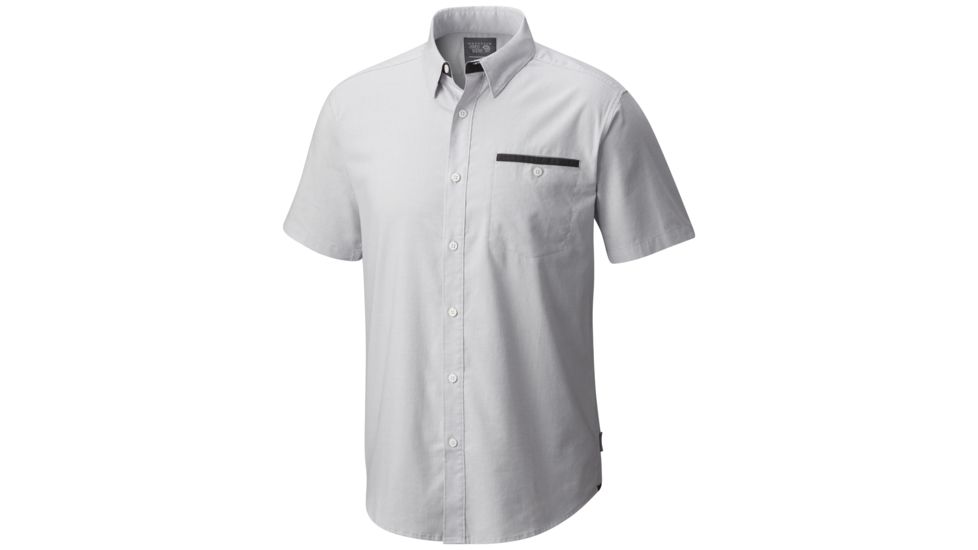 Mountain Hardwear Denton Short Sleeve Shirt - Men's-Grey Ice-X-Large