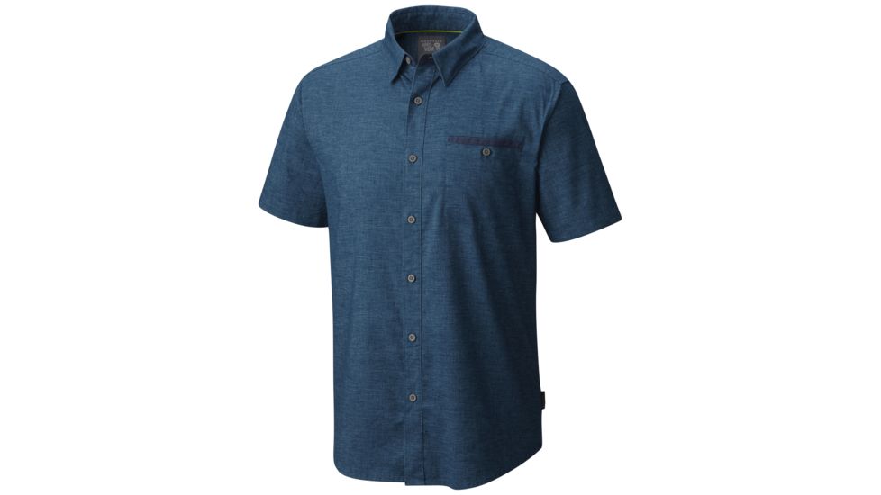 Mountain Hardwear Denton Short Sleeve Shirt - Men's-Phoenix Blue-Large