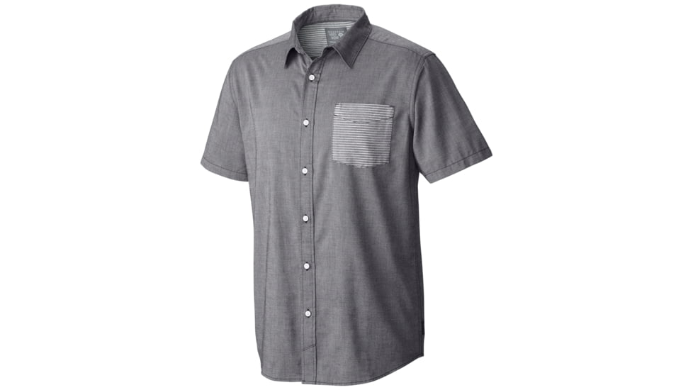 Mountain Hardwear Dervin Short Sleeve Shirt - Men's-Black-X-Large