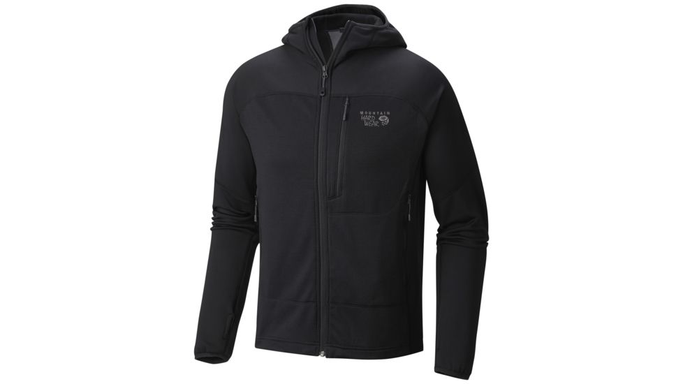 Mountain Hardwear Desna Grid Hooded Jacket - Men's-Black-X-Large