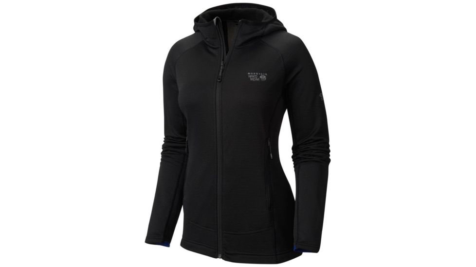 Mountain Hardwear Desna Grid Hooded Jacket - Women's-Black-Small