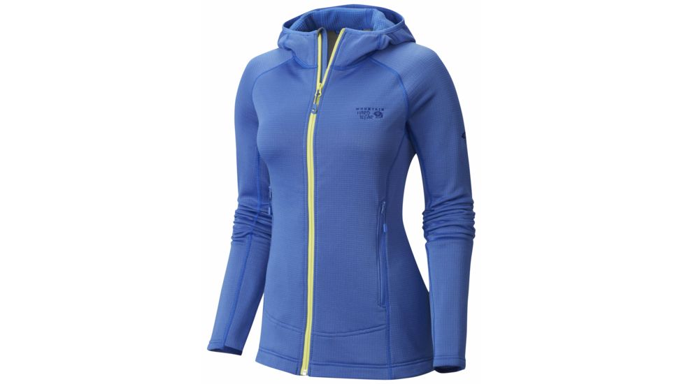 Desna Grid Hooded Jacket - Womens-Bright Bluet-Small