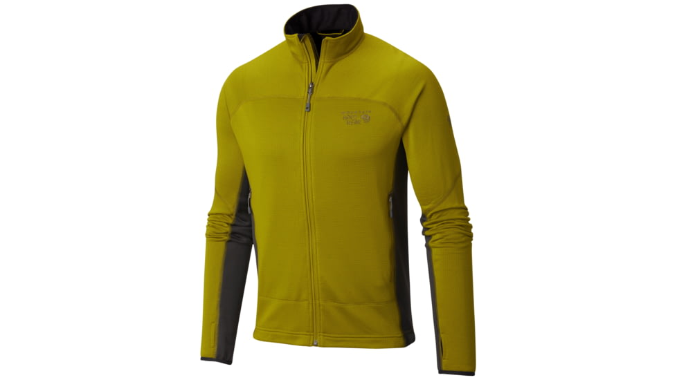 Mountain Hardwear Desna Grid Jacket - Mens-Python Green/Shark-Small