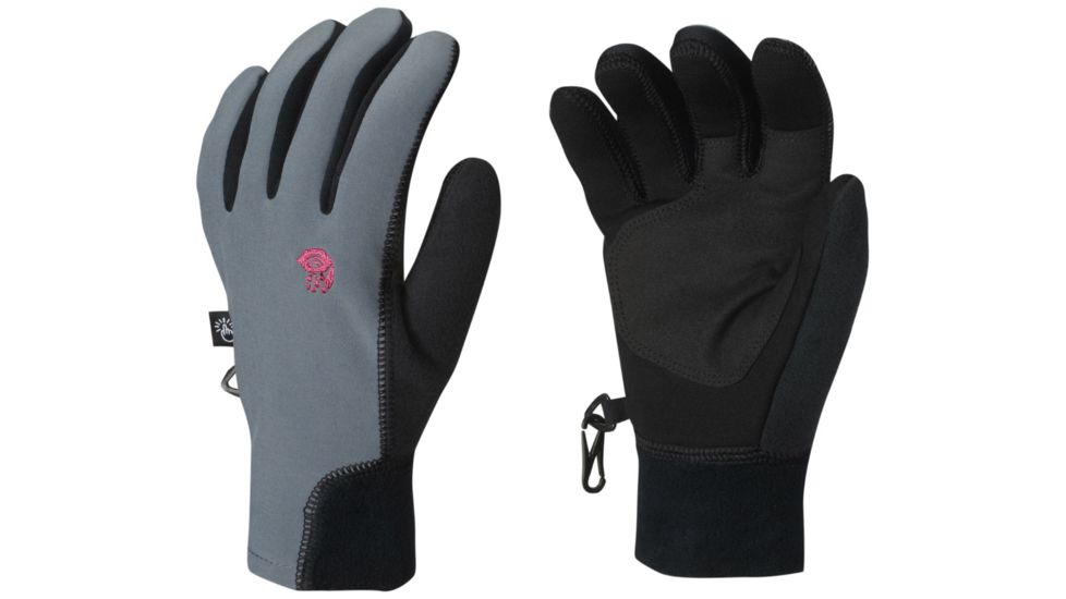 Mountain Hardwear Desna Stimulus Glove - Womens-Graphite/Haute Pink-Large