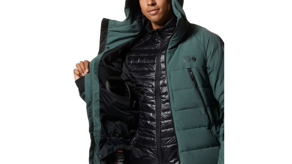 Mountain Hardwear Direct North Gore-Tex Down Jacket - Mens, Black Spruce, Small, 1942901352-Black Spruce-S