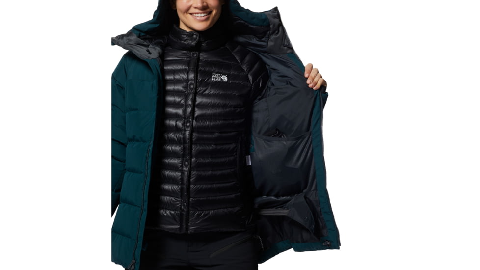 Mountain Hardwear Direct North Gore-Tex Down Jacket - Womens, Dark Marsh, Small, 1943111375-Dark Marsh-S