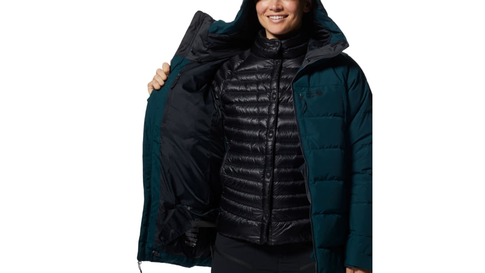 Mountain Hardwear Direct North Gore-Tex Down Jacket - Womens, Dark Marsh, Small, 1943111375-Dark Marsh-S