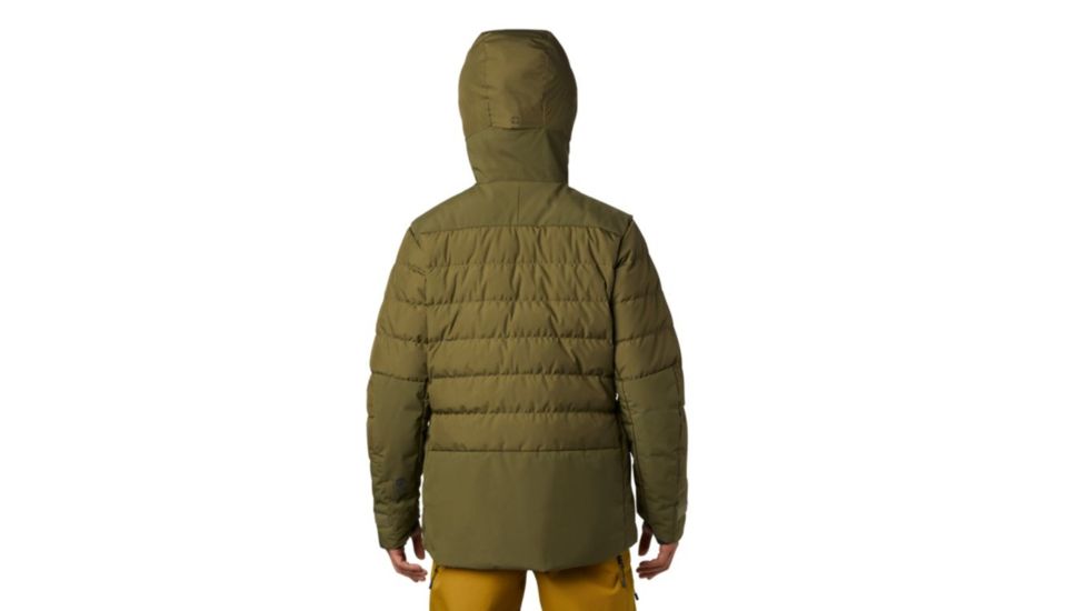 Mountain Hardwear Direct North Gore Windstopper Down Jacket - Mens, Combat Green, Extra Large, 1851271353-XL