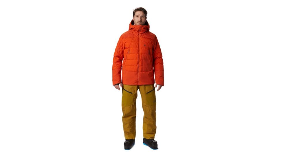 Mountain Hardwear Direct North Gore Windstopper Down Jacket - Mens, Haze Orange, Large, 1851271866-L
