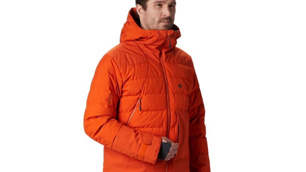 Mountain Hardwear Direct North Gore Windstopper Down Jacket - Mens, Haze Orange, Large, 1851271866-L