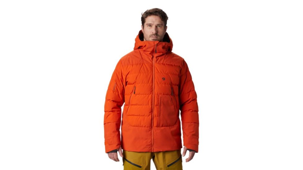 Mountain Hardwear Direct North Gore Windstopper Down Jacket - Mens, Haze Orange, Large, 1851271866-L