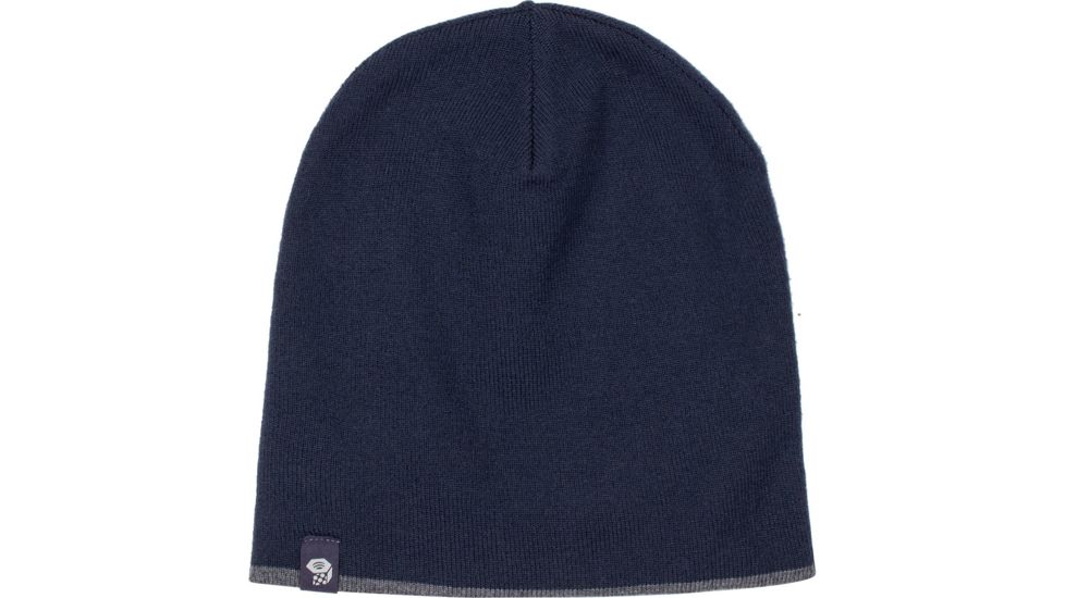 Mountain Hardwear Docklands Reversible Beanie Hat - Mens, Hardwear Navy, Graphite, Regular, 1763341425-R