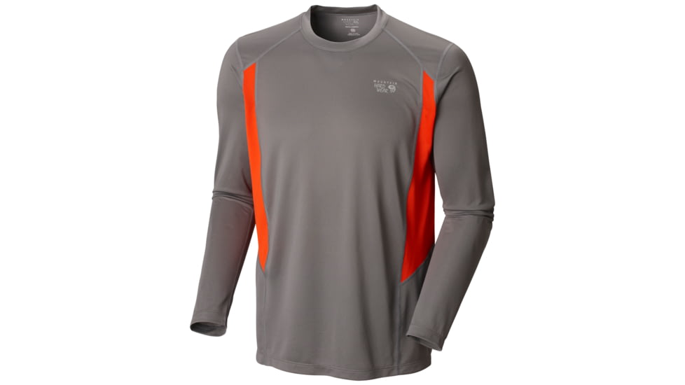 Mountain Hardwear Double Wicked Long Sleeve Shirt - Men's-Titanium-X-Large
