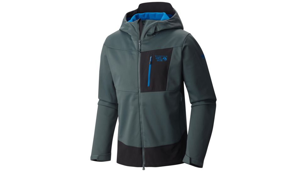 Mountain Hardwear Dragon Hooded Jacket - Men's-Thunderhead Grey-Small