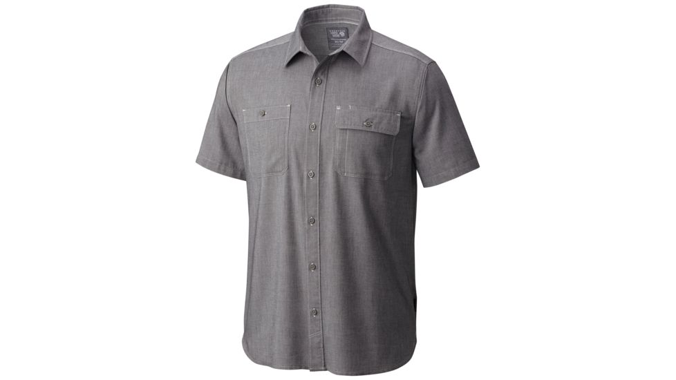 Mountain Hardwear Drummond Utility Short Sleeve - Men's-Shark-Medium