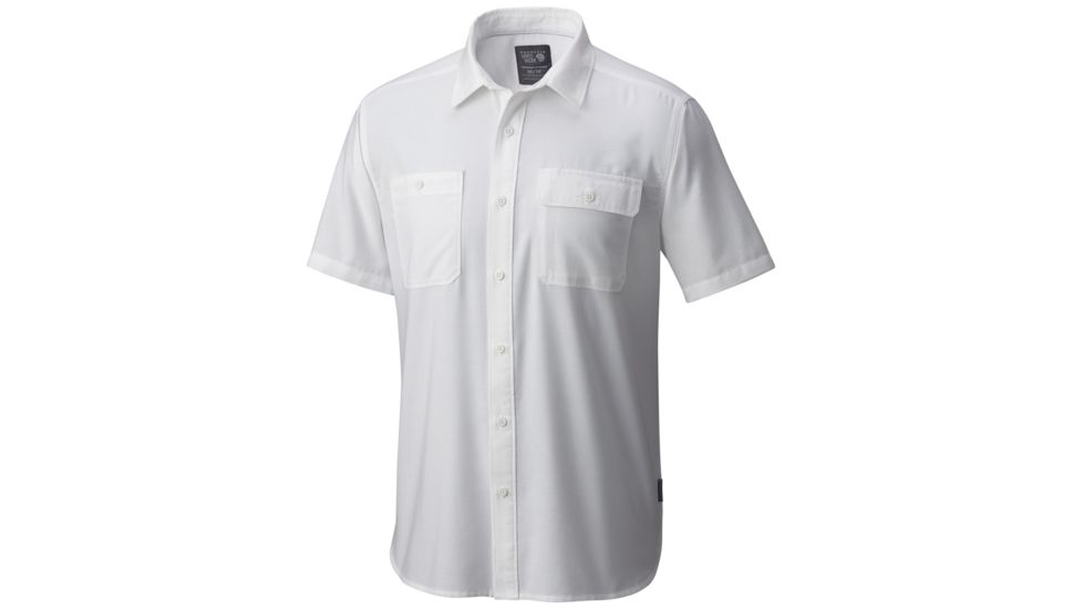 Mountain Hardwear Drummond Utility Short Sleeve - Men's-White-Medium