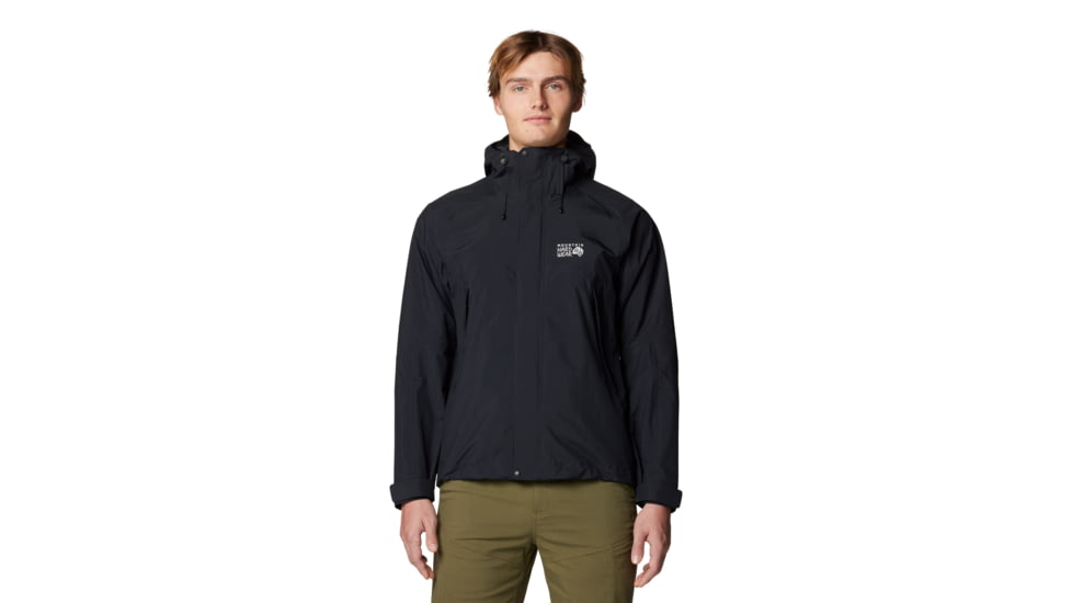 Mountain Hardwear Dry Times Hooded Jacket - Men's, Black, XL, 190423024933