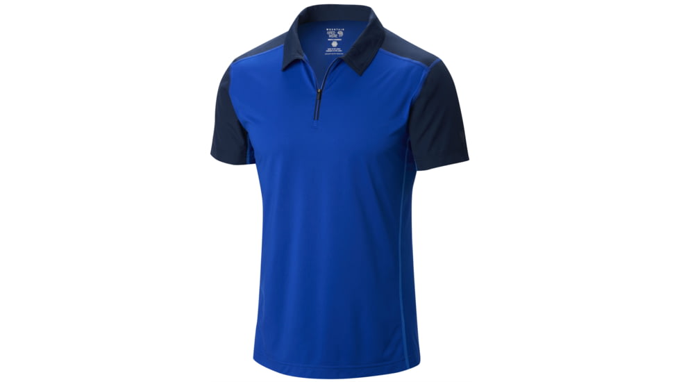 DryHiker Justo Short Sleeve Polo - Mens -Azul-Small