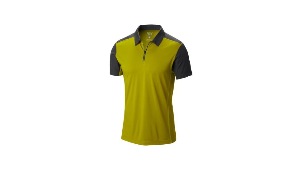 DryHiker Justo Short Sleeve Polo - Mens -Python Green-Small