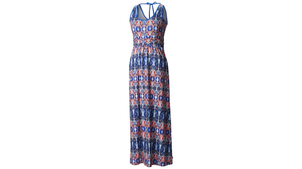 Mountain Hardwear DrySpun Perfect Printed Maxi - Women's-Bright Island Blue-X-Small