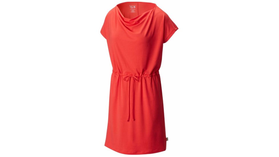 DrySpun Perfect Tee Dress - Womens-Red Hibiscus-Medium