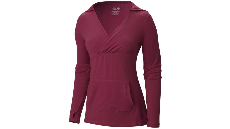 DrySpun Pullover Hoodie - Womens -Red Plum-Small