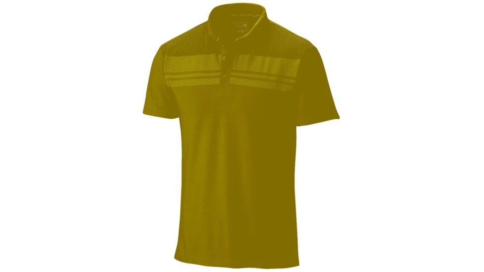 DrySpun Stripe Short Sleeve Polo - Mens-Python Green-Large
