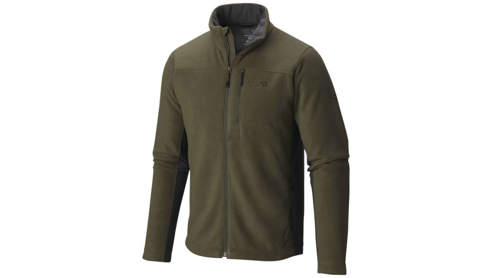 Dual Fleece Jacket - Mens-Peatmoss/Shark-Large