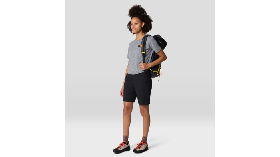 Mountain Hardwear Dynama High Rise Bermuda Short - Women's, Black, LxR, 2110611-010-LxR